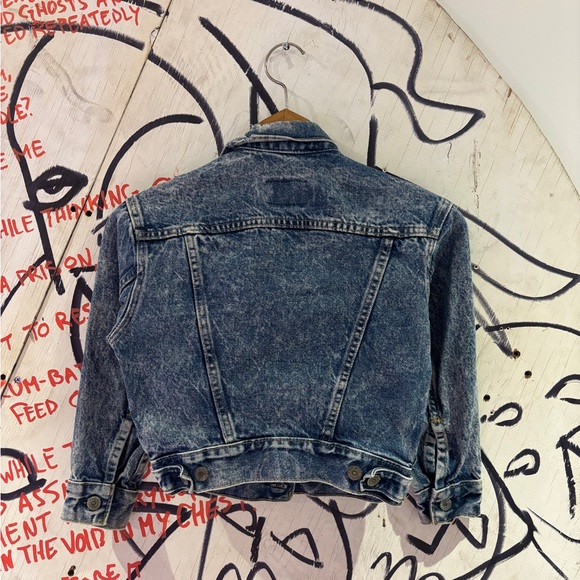 Vintage 80s Levis Denim Trucker Kids Jacket Made In USA - Picture 2 of 7